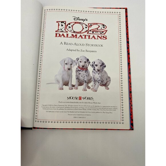 2000 Disney Mouse Works 102 Dalmatians Hardcover Book - Picture 3 of 5
